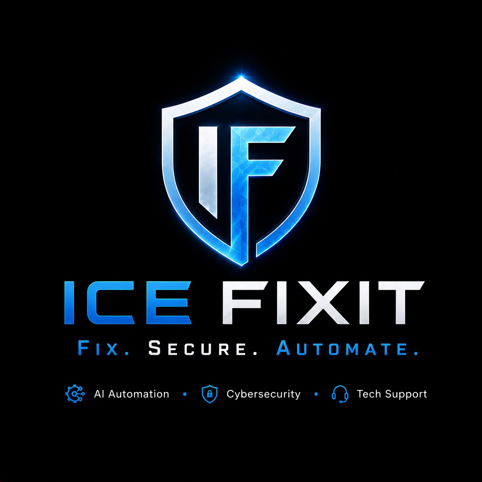 ICE FIXIT brand — Fix. Secure. Automate.